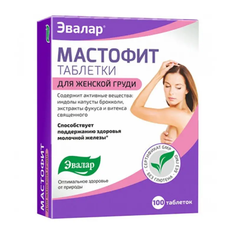 Evalar mastofit, 100 tablečių