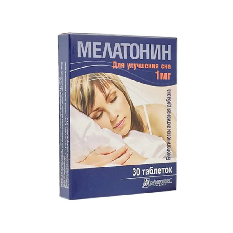 Melatoninas 1 mg (miegui), 30 tablečių