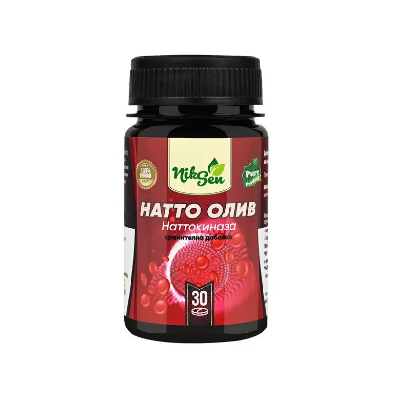 Natto Oliv kraujotakai ir trombų susidarymo rizikai, 30 kapsulių
